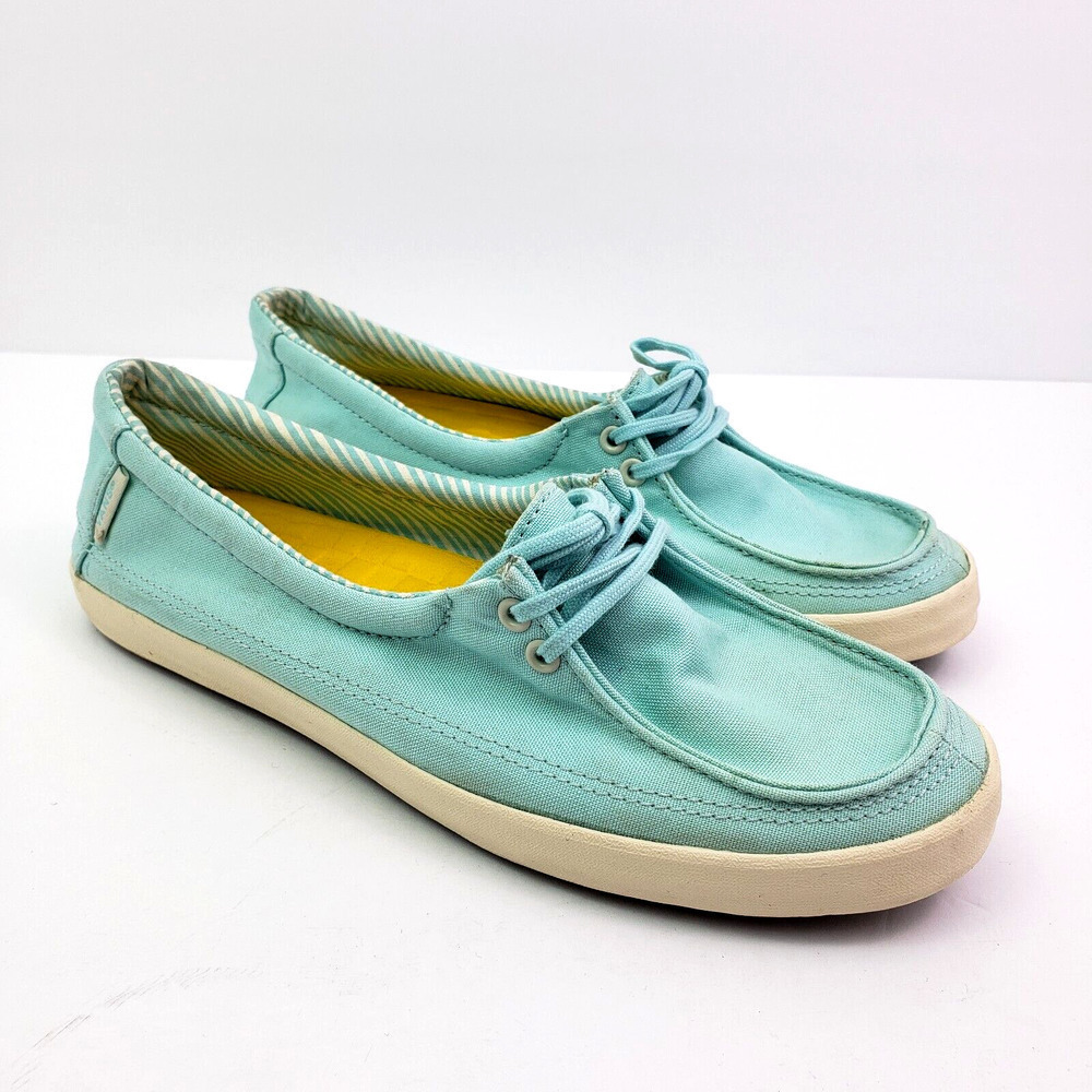 Vans Surf Siders Rata Womens Size 7.5 Blue Canvas Slip On Sneaker Shoes
